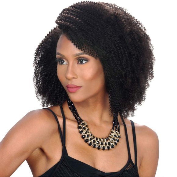 Royal Zuray Human Hair Weave Clip On 9Pcs Kinky 16" Natural - Picture 2 of 4